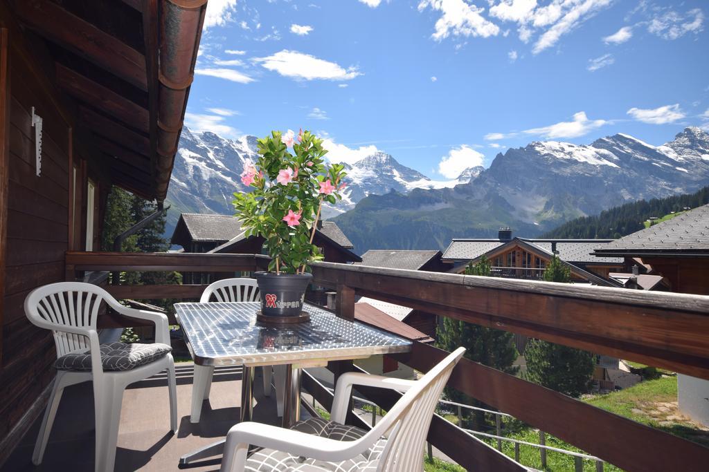 Chalet Bim Chilchli Mürren Buitenkant foto