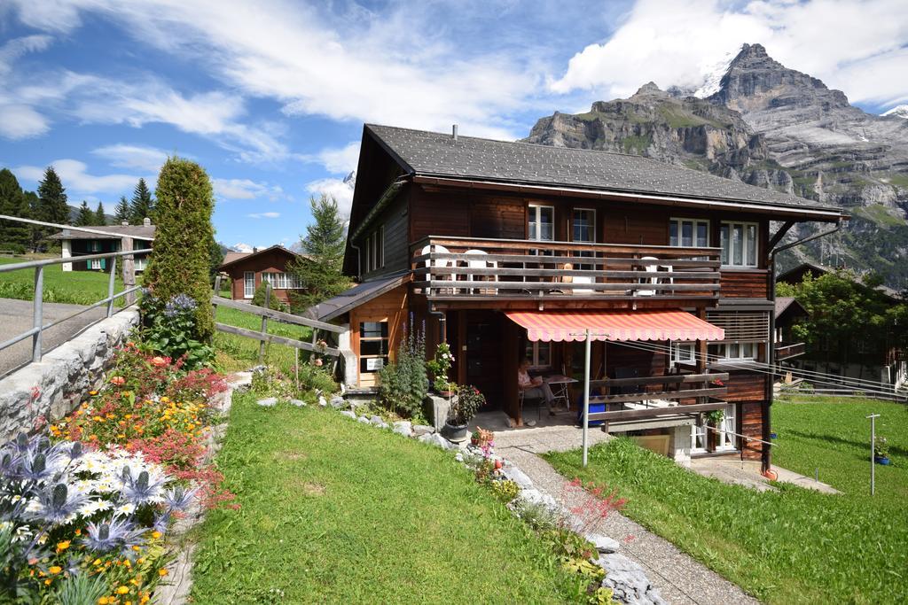 Chalet Bim Chilchli Mürren Buitenkant foto
