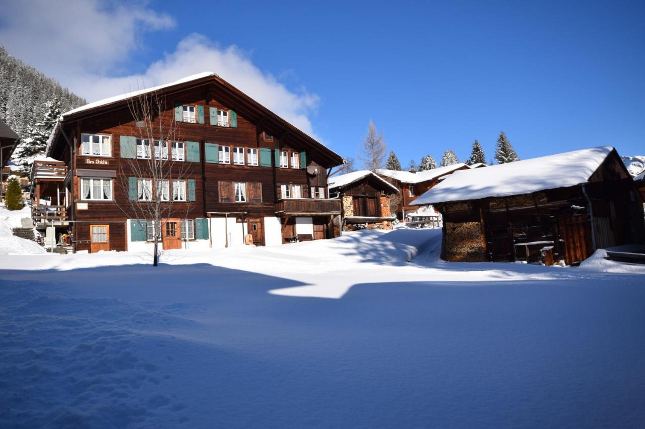 Chalet Bim Chilchli Mürren Buitenkant foto