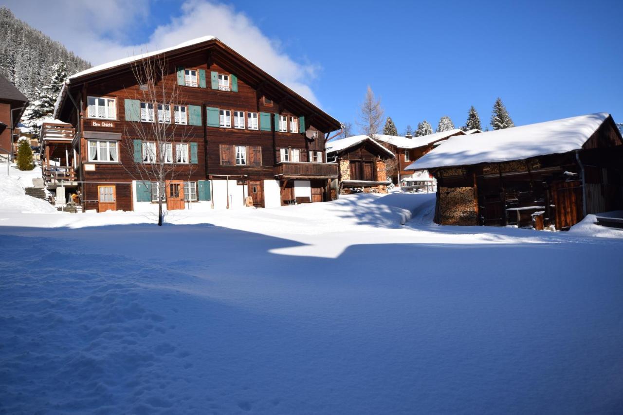 Chalet Bim Chilchli Mürren Buitenkant foto