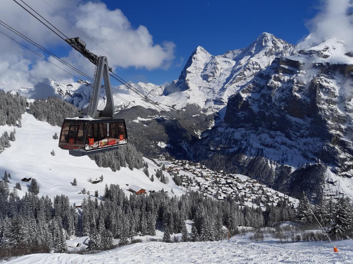 Chalet Bim Chilchli Mürren Buitenkant foto
