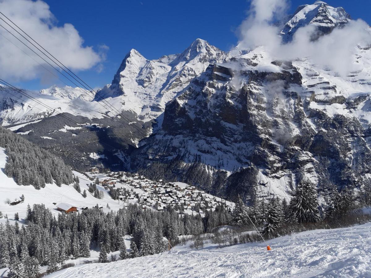 Chalet Bim Chilchli Mürren Buitenkant foto